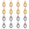 16Pcs 2 Colors 304 Stainless Steel Pendants STAS-HY0002-04-1