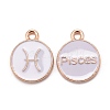 Alloy Enamel Pendants X-ENAM-S124-01B-04H-1