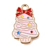 Alloy with Pink Enamel Pendants AL-CBA9E11-04KCG-02A-1