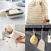 Plastic Soap Container Travel Soap Case Holder Soap Dishes with Linen Soap Bag for Home Bathroom Outdoor AJEW-BC0004-02-7