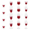 Miniature Plastic Red Wine Glass DJEW-WH0038-83-1