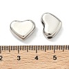 Heart Brass Beads KK-G555-07P-3