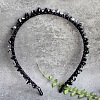 Natural Snowflake Obsidian Hair Bands PW-WG1C09B-22-1