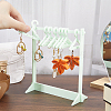 CRASPIRE 1 Set Coat Hanger Shaped Acrylic Earring Display Stands EDIS-CP0001-15B-3