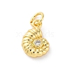 Brass Micro Pave Cubic Zirconia Pendants KK-S510-40G-01-1