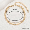 Iron Imitation Pearl Multi-layer Anklets for Women VB8880-1