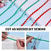 2 Rolls 2 Colors Polyester Ribbon OCOR-GL0001-33A-4