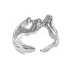 304 Stainless Steel Cuff Rings for Women RJEW-M019-38P-3