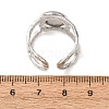 Hammered 304 Stainless Steel Cuff Ring Components SA-CBAC0DF-02B-P-3