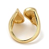 Rack Plating Brass Cuff Finger Rings for Women RJEW-C114-13D-G-3