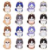 30Pcs Cat Printed Alloy Pendants ENAM-CJ0005-57-1