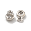 Brass Micro Pave Cubic Zirconia Charms KK-L075-017P-01-2