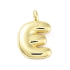 Rack Plating Brass Balloon Letter Pendants KK-C050-01G-E-1