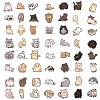 60Pcs Cartoon Cat PVC Stickers for DIY Decorating Luggage PW-WG41367-01-1