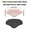 Gorgecraft 6 Pairs 2 Colors Cotton Anti-Wear Heel Grips FIND-GF0005-49-2