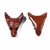 Natural Red Jasper Pendants G-R478-06A-03-6