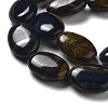 Natural Blue Tiger Eye Beads Strands G-P528-M23-01-4