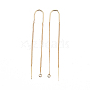 Brass Stud Earring Findings X-KK-Q735-364G-2
