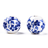 Handmade Porcelain Beads X-PORC-E021-02B-2