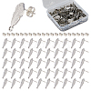 Unicraftale 30Pcs 201 Stainless Steel Stud Earrings Finding STAS-UN0046-43-1