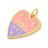 Brass Enamel Pendants KK-Z077-01G-08-2