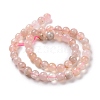 Natural Cherry Blossom Agate Beads Strands G-K310-C07-9mm-2