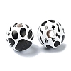 Pet Theme Wood Large Hole European Beads WOOD-D027-03A-2