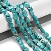 Dyed & Heated Natural Turquoise Beads Strands G-P497-01C-17-2