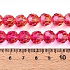 Baking Paint Transparent Glass Beads Strands DGLA-A035-T10mm-A02-5