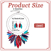 Leaf Alloy with Imitation Leather Pendant Necklace & Stud Dangle Earring SJEW-CL0001-02-2