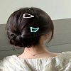 11Pcs 3 Styles Heart & Butterfly Spray Painted Iron Snap Hair Clip for Girls PHAR-LP0002-03-3