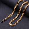 Titanium Steel Byzantine Chain Necklaces FS-WG56795-08-1