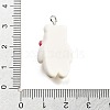 Christmas Theme Opaque Resin Pendants RESI-F054-B10-3