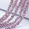 Electroplate Glass Beads Strands LS-EGLA-A034-T8mm-B10-1