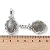 Natural Labradorite Oval Pendants G-NH0025-15P-12-3