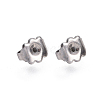 Non-Tarnish 304 Stainless Steel Ear Nuts X-STAS-L221-12P-1