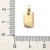 Brass Micro Pave Clear Cubic Zirconia Pendants KK-H493-03G-02-3