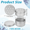 12Pcs 2 Styles Aluminium Shallow Round Candle Tins AJEW-PH0006-30-2