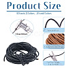 15Yards 3 Colors Cowhide Leather Cord WL-TA0001-02-2