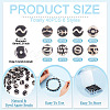 48Pcs 8 Styles Tibetan Style dZi Beads G-TA0003-33-4
