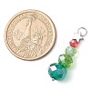 Christmas Theme Brass & Glass Pendants PALLOY-JF02997-2