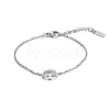 Non-Tarnish Stylish Stainless Steel Tree of Life Link Bracelet for Women's Daily Wear LQ9537-2-1