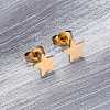 Ion Plating(IP) 304 Stainless Steel Ear Studs EJEW-P045-05G-4