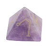 Pyramid Reiki Natural Amethyst Display Decorations DJEW-PW0013-41I-1