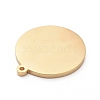 PVD Vacuum Plating 304 Stainless Steel Stamping Blank Tag Charms X-STAS-G215-10-G01-2