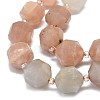 Natural Multi-Moonstone Beads Strands G-O201B-69A-2