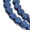 Synthetic Lava Rock Dyed Beads Strands G-R010-01I-1