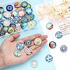 CHGCRAFT 48Pcs 2 Style Glass Cabochons GGLA-CA0001-04-4