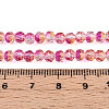 Baking Paint Transparent Glass Beads Strands LS-DGLA-A035-T4mm-A12-2