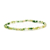 Faceted Round Glass Beads Stretch Bracelet for Teen Girl Women BJEW-JB07072-04-1